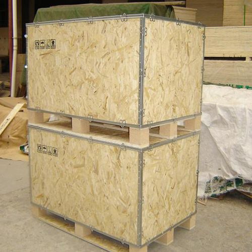 隆头专业供应欧松板钢带箱生产加工传统木箱胶合板木箱